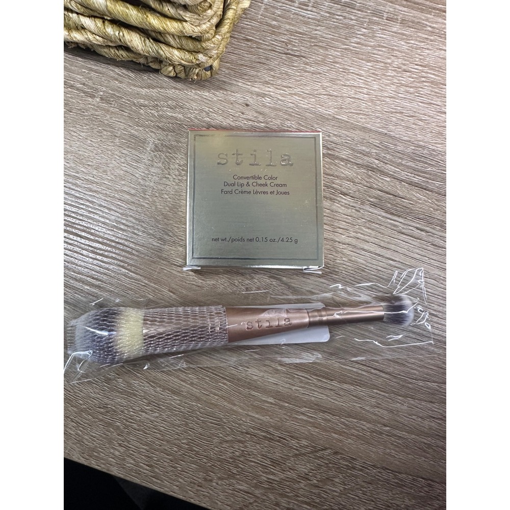 Stila Convertible Color Dual Lip & Cheek Cream Brush Rose Gold NIB‎